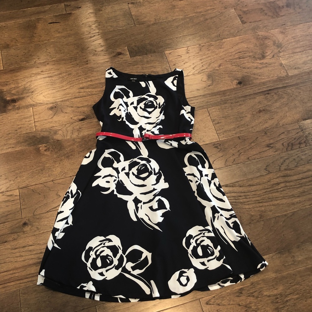 Nine West Navy Floral Dress